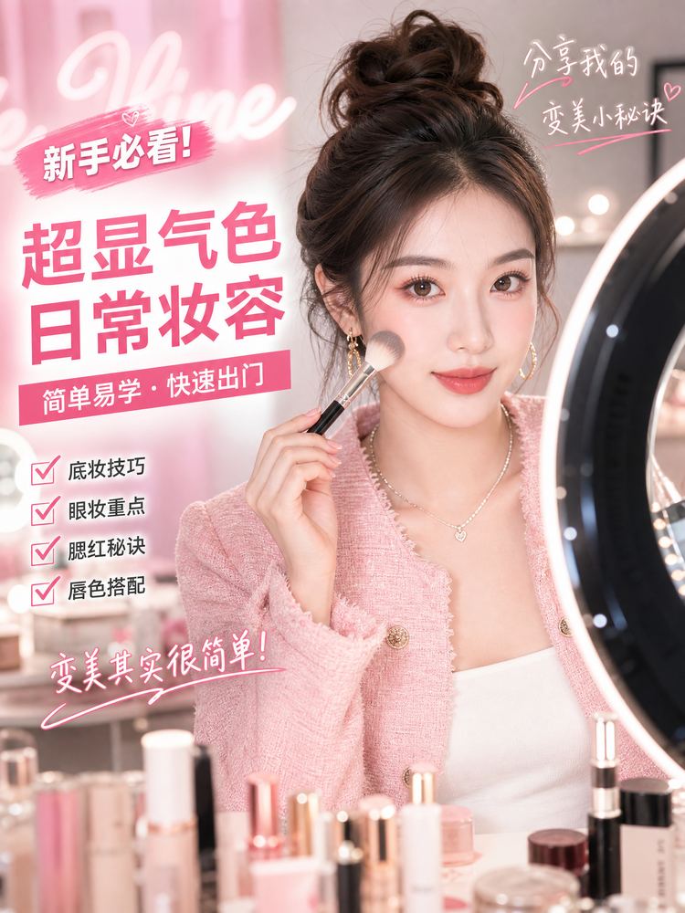 17c一起草美妆视频教程-超显气色日常妆容